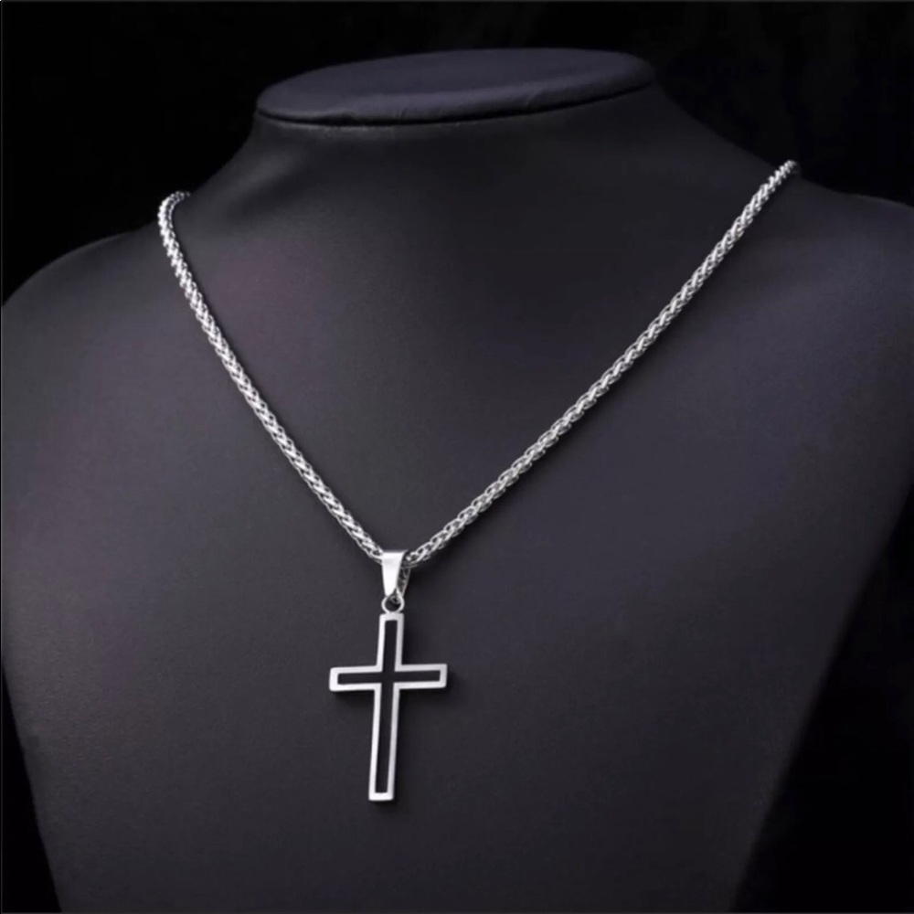 New stainless steels cross necklace